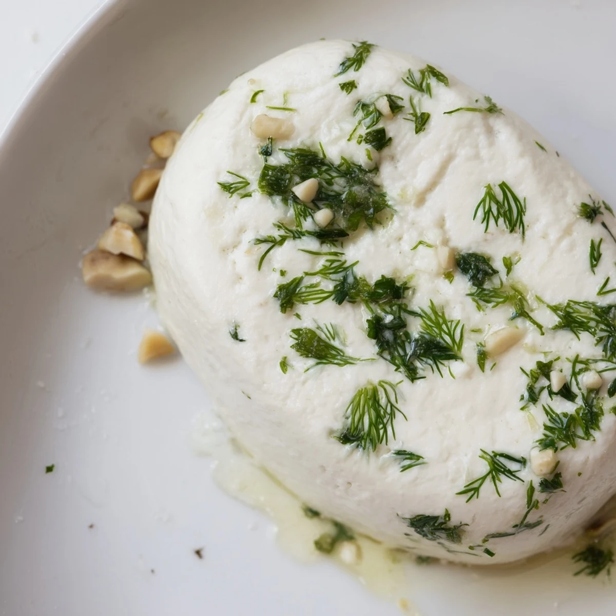 Vibrant image of the Fossil Record: Creamy cheese "fossils" and crunchy nuts make a perfect appetizer.