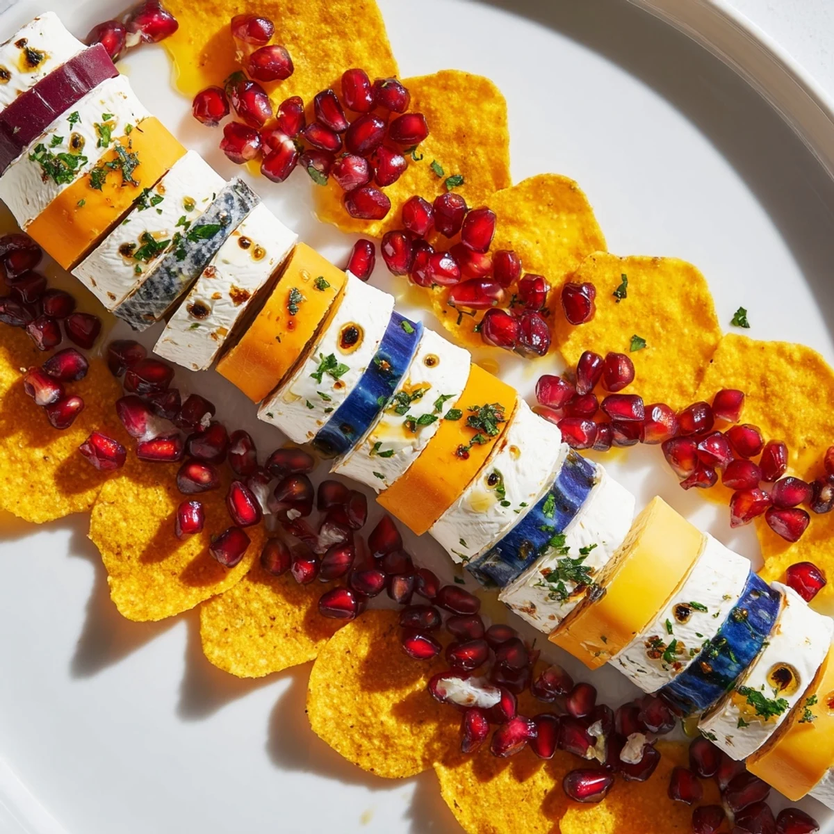 Party-ready image of The Stepping Stones cheese appetizer, ideal for a cheese board or any gathering.