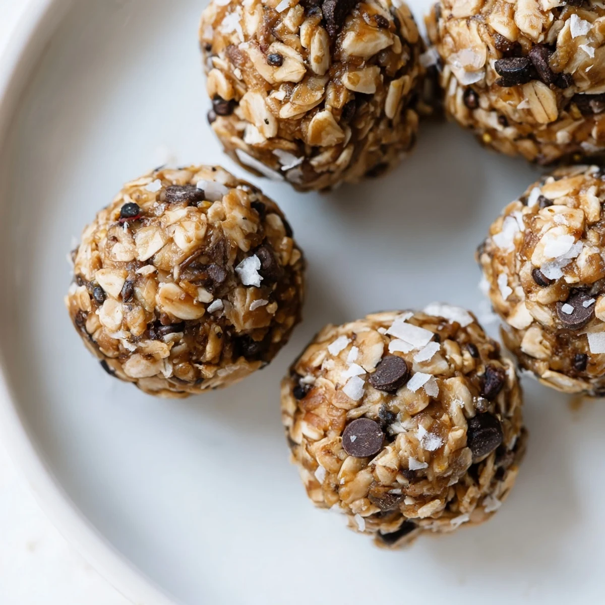 Golden-brown Almond-Chia Energy Bites ready to eat, a perfect healthy snack on a plate.