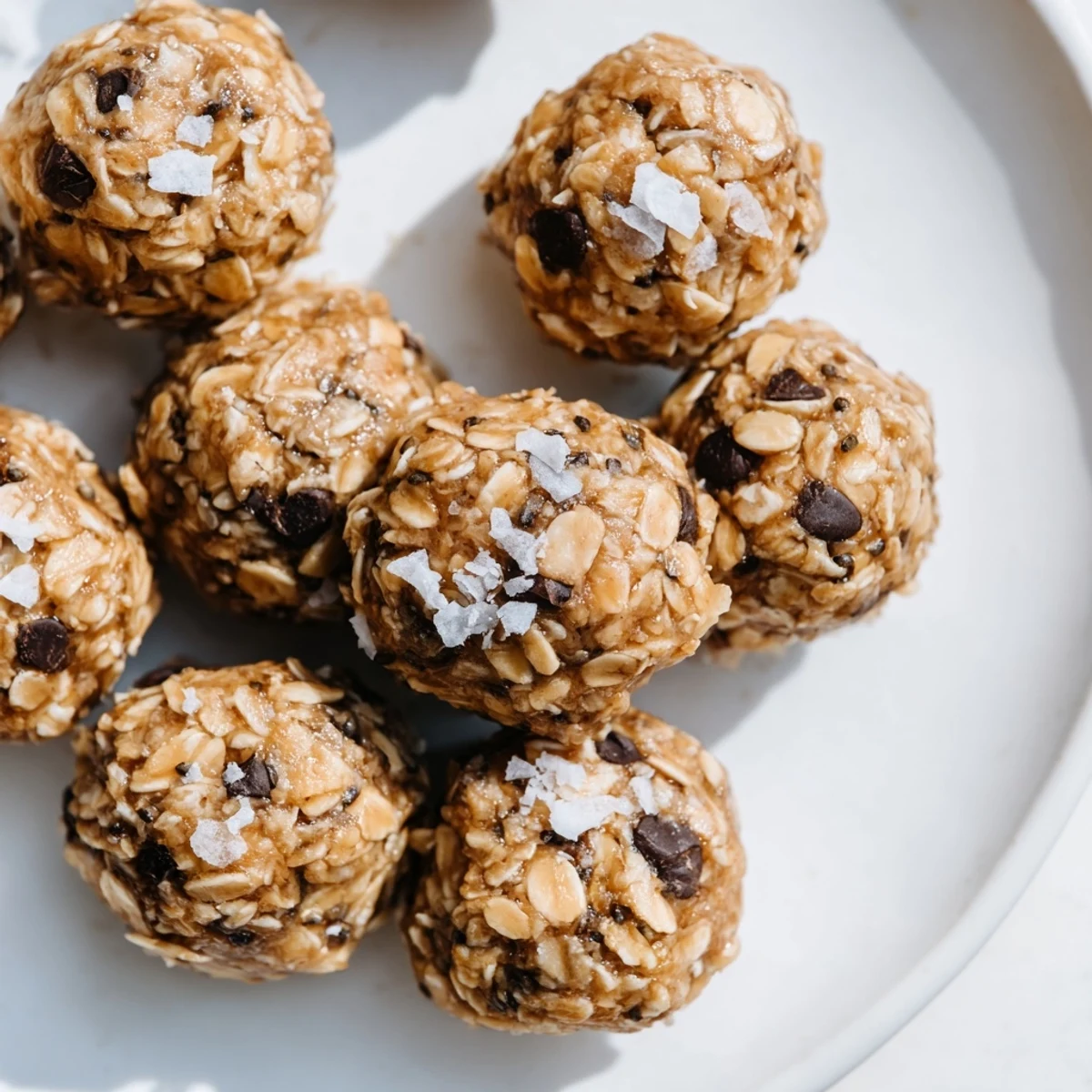 Homemade Almond-Chia Energy Bites, rolled into perfect bite-sized spheres, a delectable treat.