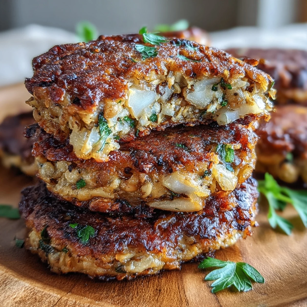 Golden-brown Black-Eyed Pea Fritters sizzling in a skillet, releasing aromatic steam and a hint of spice.