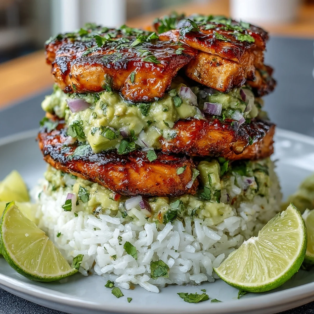 Tangy Honey Lime Chicken Stack
