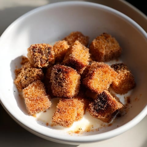 Golden, cinnamon-sugar coated French toast cereal, crispy and perfect for dipping in milk.