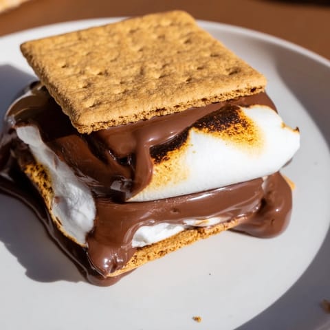 Air Fryer Smores melt into a gooey, golden campfire-inspired treat with crisp graham cracker layers and melted chocolate, ready in minutes.  