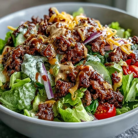 Easy Big Mac in a Bowl