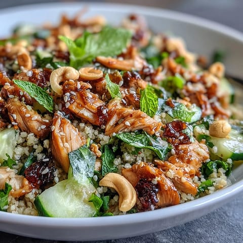 Asian Sesame Chicken Couscous Salad