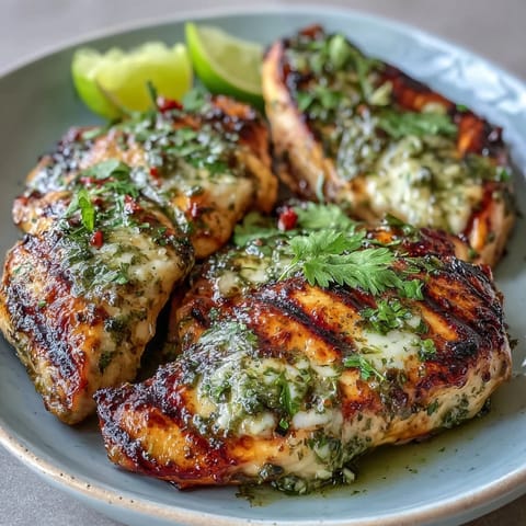 Grilled Salsa Verde Pepper Jack Chicken with melted cheese, fresh cilantro, and zesty lime, served on a rustic plate for a vibrant Tex-Mex meal.