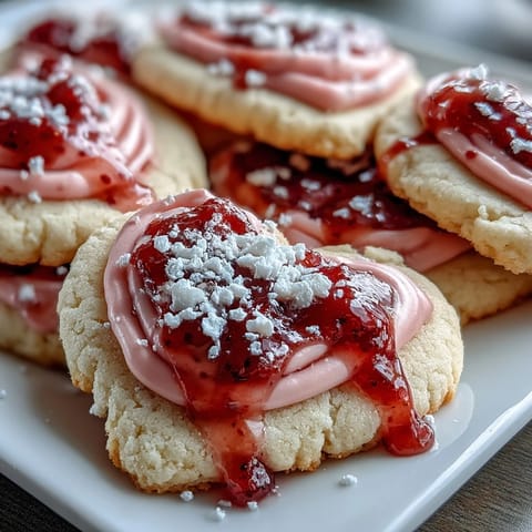 Valentine Sugar Cookies Strawberry