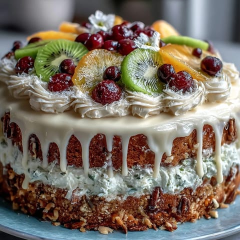 Festive Easter dessert table featuring carrot cake, pavlova, and lemon tart, beautifully arranged for spring celebrations.