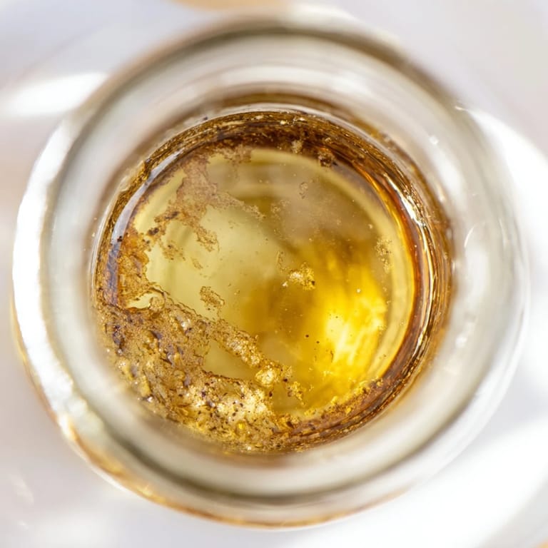 Freshly made Simple Honey Vinaigrette Salad Dressing, showcasing its sweet, tangy taste over mixed greens.