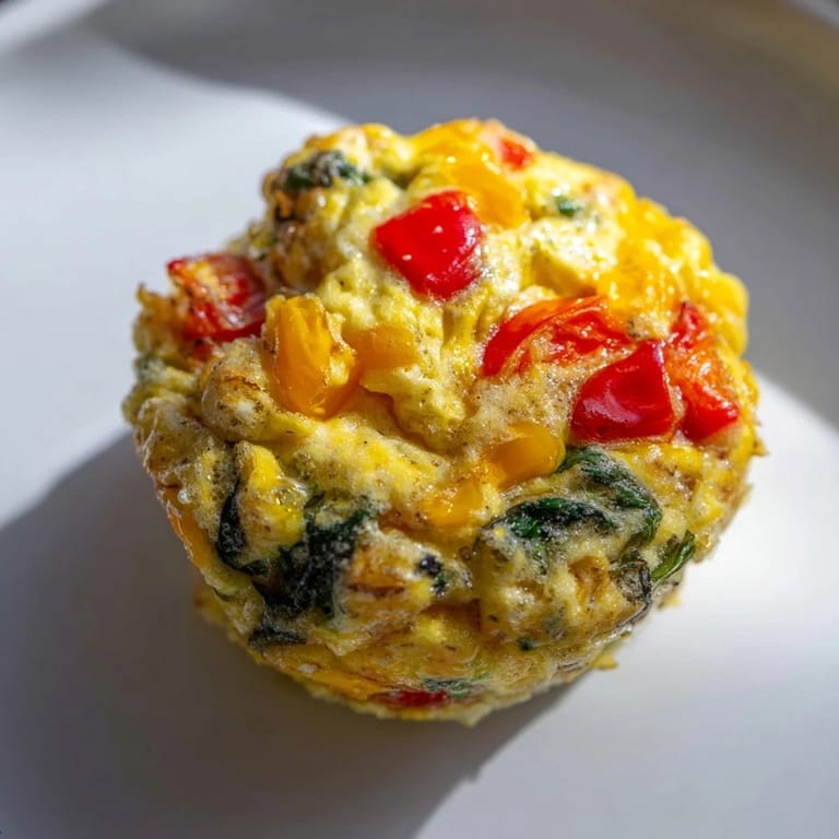 Warm, cheesy Customizable Egg Muffins fresh from the oven, offering a savory breakfast delight.