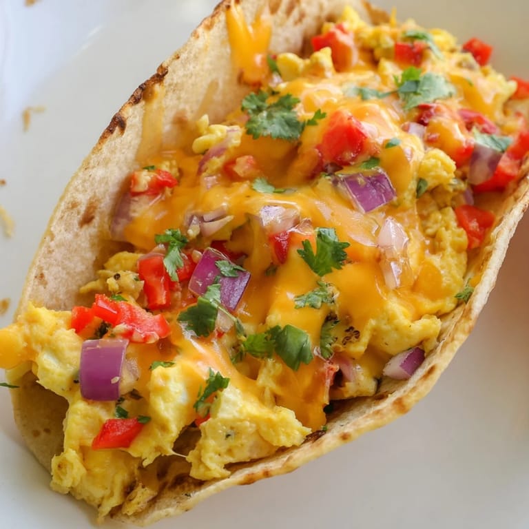 Hot and cheesy Sheet Pan Breakfast Tacos showcasing soft eggs nestled inside crispy taco shells beautifully.