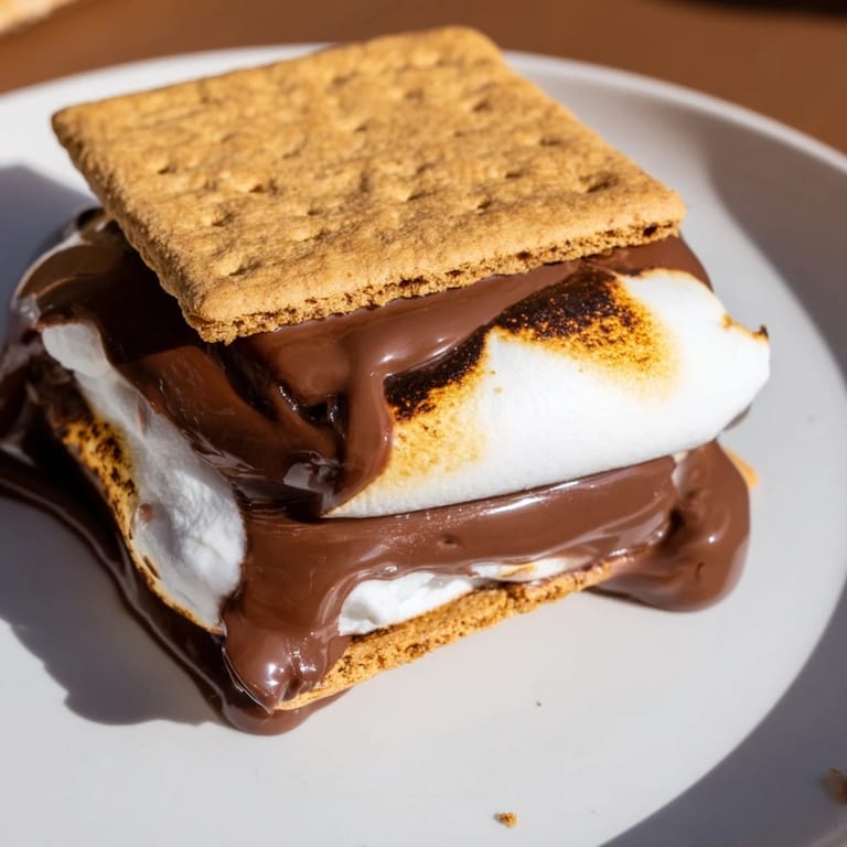 Air Fryer Smores melt into a gooey, golden campfire-inspired treat with crisp graham cracker layers and melted chocolate, ready in minutes.  