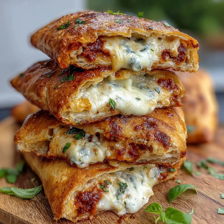 Served on a white plate with a side salad, these High Protein Pizza Hot Pockets offer a perfect low-fat, protein-packed Italian meal ready for lunch or dinner.