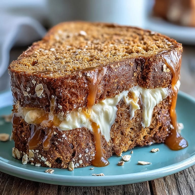 Freshly baked Irish brown bread sliced and topped with sweet honey butter, perfect for soups or stews.