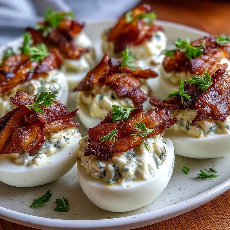 Cute baby chick deviled eggs decorated with carrot feet and black olive eyes, served chilled.