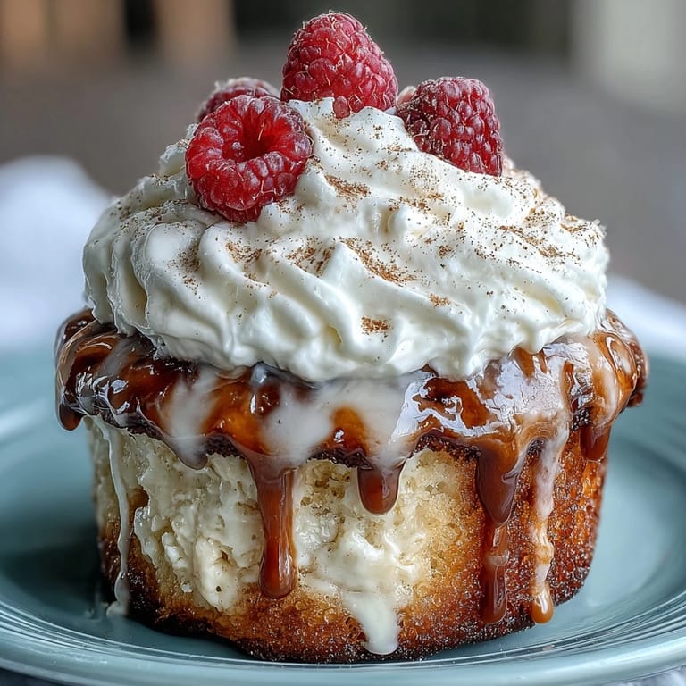 Soft, golden Tres Leches Cupcakes soaked in three milks and topped with sweet whipped cream.