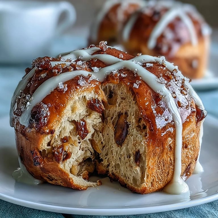 Fluffy Homemade Hot Cross Buns, spiced and topped with a traditional cross design.