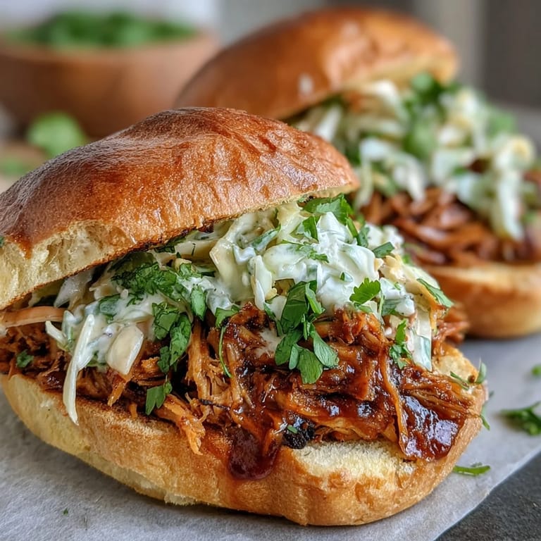 Delicious BBQ pulled jackfruit sandwiches with vibrant, fresh topping options.