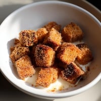 Golden, cinnamon-sugar coated French toast cereal, crispy and perfect for dipping in milk.