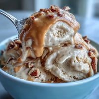Creamy 4-Ingredient Peanut Butter Banana Ice Cream, a dairy-free dream topping any dessert.
